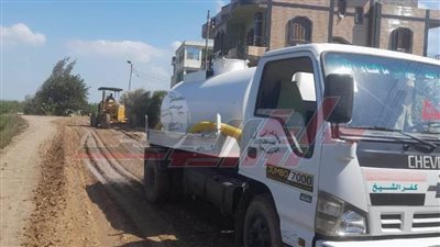رفع كفاءة وتمهيد الطرق بالحامول في كفر الشيخ 