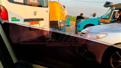 إصابة 13 شخصًا في حادث تصادم سيارتين بطريق ههيا بالشرقية 