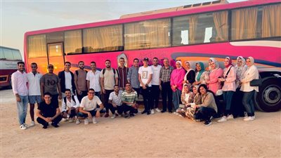 جامعة دمنهور تطلق آخر وفودها الطلابية لمدينة العلمين الجديدة 