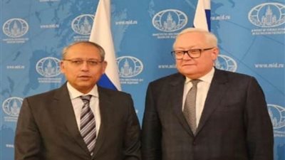 سفير مصر بموسكو يبحث مع نائب وزير خارجية روسيا التحضيرات الجارية لقمة البريكس أكتوبر القادم