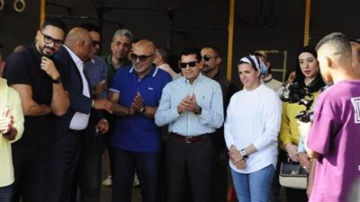 وزير الشباب والرياضة يشهد منافسات بطولة strongman ودوري اللياقة التنافسية