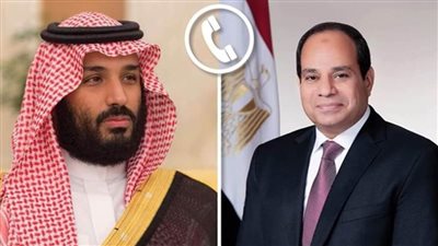 عاجل| الرئيس السيسي يتلقى اتصالا هاتفيا من ولى العهد السعودي 