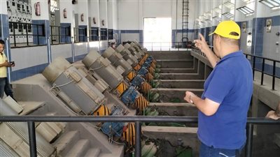 غطاس يتفقد محطات الصرف الصحي والزراعي بكفر الدوار للوقوف على جاهزيتها التامة