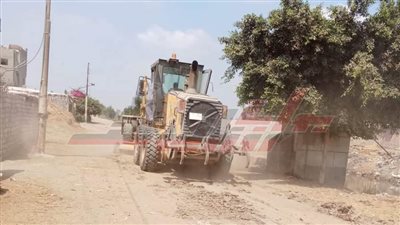 رفع كفاءة وتمهيد الطرق بقرى كفر الشيخ