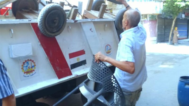 جانب من رفع الإشغالات