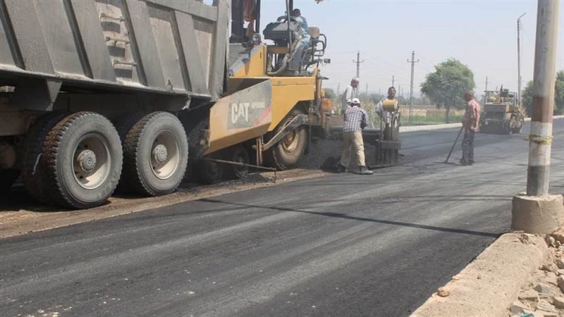 رصف طريق دمشير