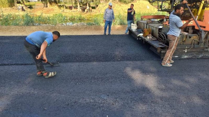 جانب من اعمال الرصف