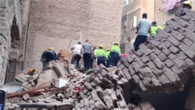 انهيار عقار 4 طوابق بحلمية الزيتون بالقاهرة
