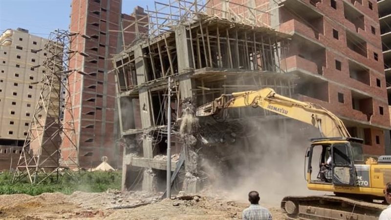 ازالة تعديات بأسيوط