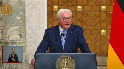 شتاينماير: أشكر الرئيس السيسي على دور مصر لإنهاء التوترات والعنف بالشرق الأوسط
