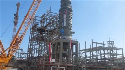 تركيب المعدات الاستاتيكية بمشروع التفحيم الجديد بالسويس