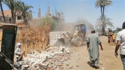 إزالة 19 حالة تعد على أملاك الدولة والأراضي الزراعية في أسيوط