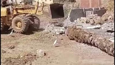 إزالة 11 حالة تعدٍ على الأراضي الزراعية وأملاك الدولة بالشرقية 