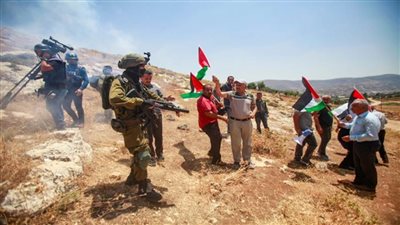 مسيرة منددة بالاستيطان في قرية أم صفا شمال رام الله