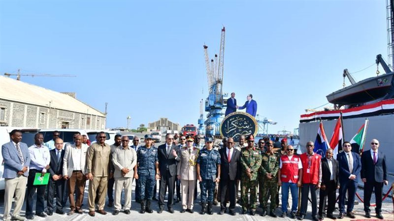 وصول المساعدات المصرية