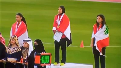 شذى حسام لاعبة المشروع القومي تحصد ذهبية البطولة العربية لألعاب القوى بالسعودية 