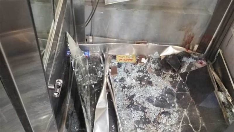 سقوط مصعد بمستشفى
