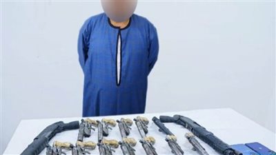 ضبط عنصر إجرامي بالبحيرة بحوزته أسلحة نارية وذخائر
