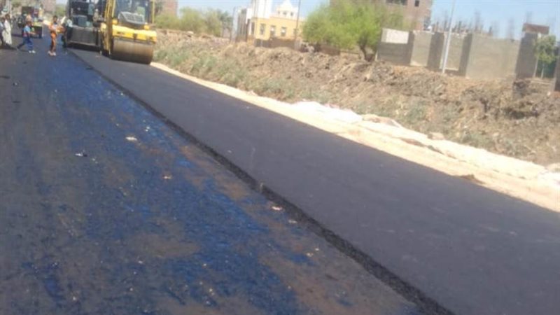 أعمال الرصف بأسيوط