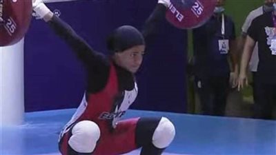 حنين أحمد تنسحب من بطولة العالم لرفع الأثقال بسبب الإصابة