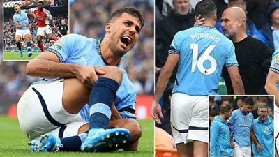 الفحوصات الطبية تؤكد غياب نجم مانشستر سيتي حتى نهاية الموسم