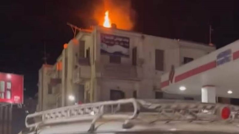 حريق مدخنة بأسيوط