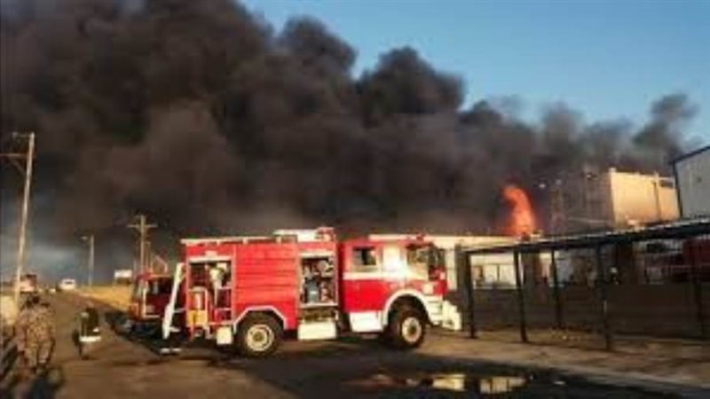 حريق بمصنع في شبرا