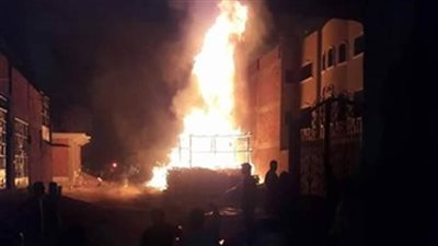 اندلاع حريق في منزل بأسيوط 