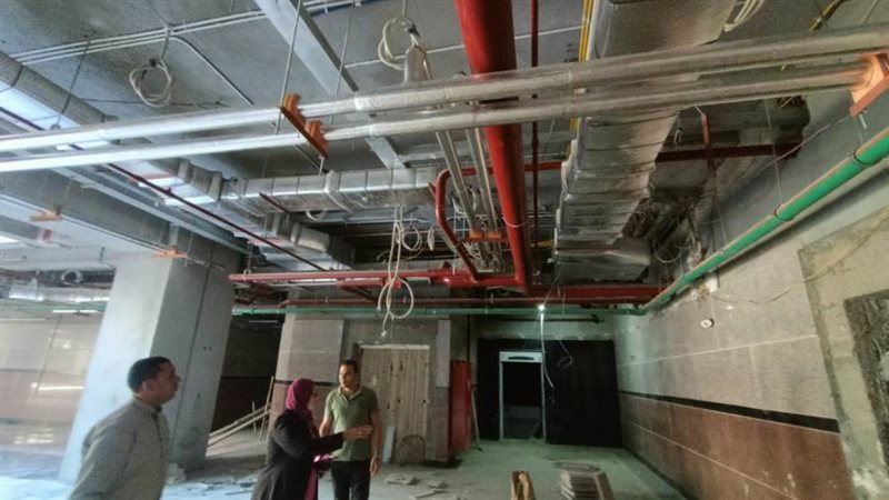 أعمال إنشاء مستشفى