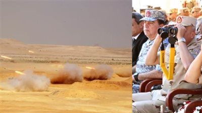 بالذخيرة الحية.. وزير الدفاع يشهد تنفيذ المرحلة الرئيسية للمشروع التكتيكي بجنود 