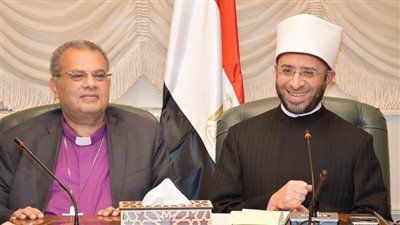 وزير الاوقاف يستقبل القس اندريه زكي ووفدًا من مجلس كنائس جنوب أفريقيا 