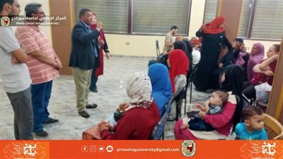 جامعة سوهاج تطلق قافلة طبية مجانية لفحص قاع العين لمرضى السكري بقرية الحما بمركز طما