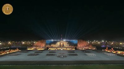 عرض الموسيقات العسكرية خلال حفل تخرج الكليات العسكرية 