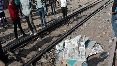 مصرع شخص صدمه القطار فى بنى سويف