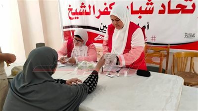 قافلة طبية بالتعاون مع مبادره 100 يوم صحة بكفر الشيخ 