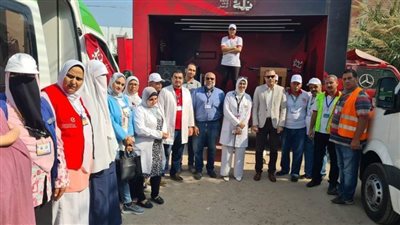 وكيل وزارة الصحة بالبحيرة يتفقد أعمال أكبر قافلة طبية مجانية بقرية محلة الأمير برشيد