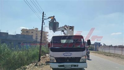 دسوق ترفع كفاءة منظومة الإنارة العامة بكفر الشيخ 