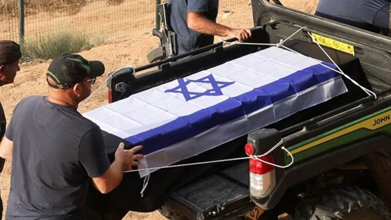 نعش لأحد القتلى الإسرائيليين