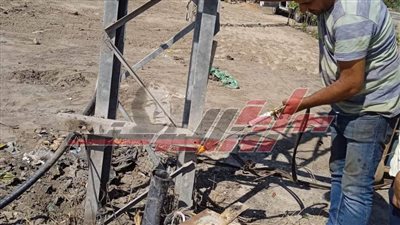 تطوير منظومة الإنارة العامة ببلطيم في كفر الشيخ 