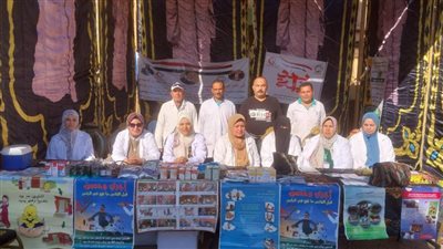  بالصور.. علاج 3537 طائرا وماشية في قرية 