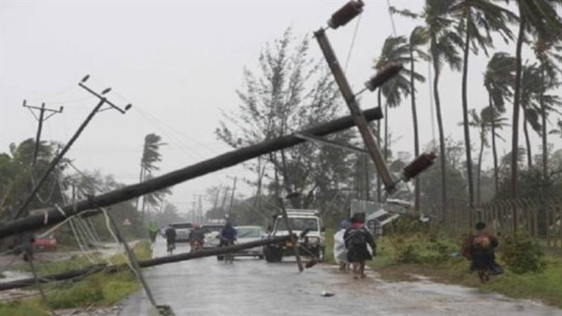 عاصفة عاتية تضرب