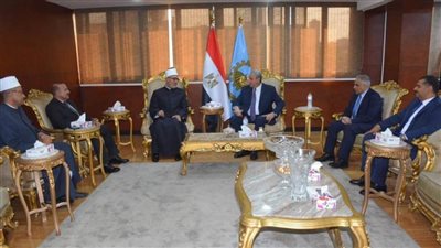 محافظ الغربية يستقبل مفتي الجمهورية في مستهل زيارته للمحافظة