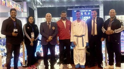 معاذ مصطفى يحصد ذهبية لمصر في بطولة العالم للكاراتيه بإيطاليا 