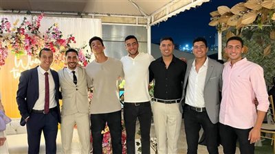 بالصور.. تيتو التجديف المصري يحتفل بعقد قرانه على نور همام