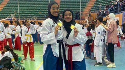 زينب السيد وشقيقتها سارة لاعبات نادي النيل بالمنيل حصدوا ذهب البومزا في بطولة الجمهورية