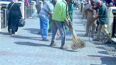  بالصور.. حملات نظافة بمحيط مسجد 