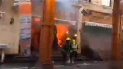 الحماية المدنية بأسوان تسيطر على حريق بعدد من محال سوق توشكى الجديدة