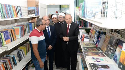 رئيس جامعة المنصورة يفتتح معرض الكتاب الثالث عشر بمشاركة 33 دار نشر