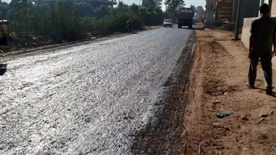 محافظ الغربية: بدء رصف طريق 