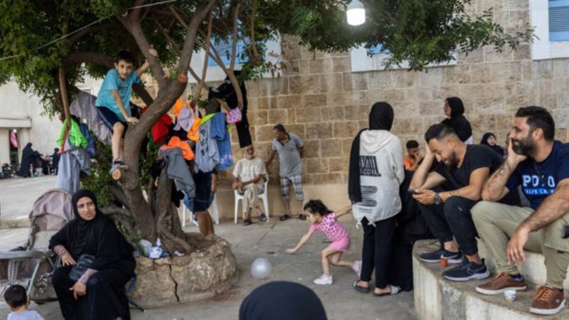 نازحون لبنانيون